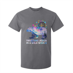 VBS 2025 Adventure Bear T Shirt For Kid Trusting Jesus In A Wild World Northen Lights TS02 Charcoal Print Your Wear