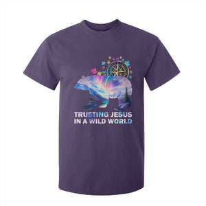 VBS 2025 Adventure Bear T Shirt For Kid Trusting Jesus In A Wild World Northen Lights TS02 Purple Print Your Wear