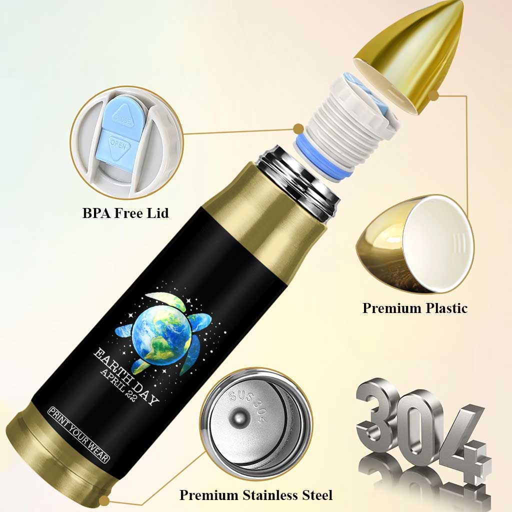 Earth Day Sea Turtle Bullet Tumbler Restore Earth Save The Planet TS02 Print Your Wear