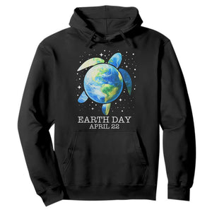 Earth Day Sea Turtle Hoodie Restore Earth Save The Planet TS02 Black Print Your Wear