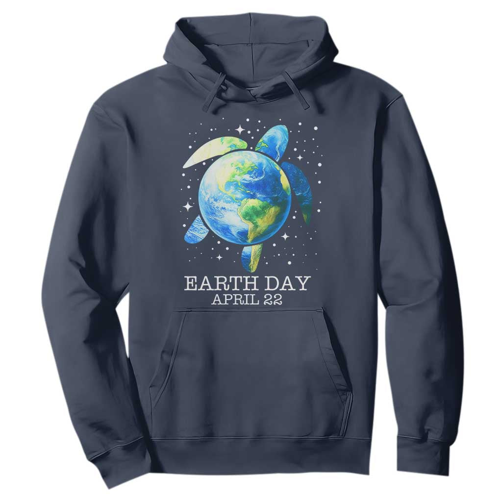 Earth Day Sea Turtle Hoodie Restore Earth Save The Planet TS02 Navy Print Your Wear