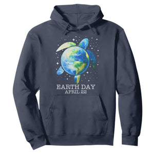Earth Day Sea Turtle Hoodie Restore Earth Save The Planet TS02 Navy Print Your Wear