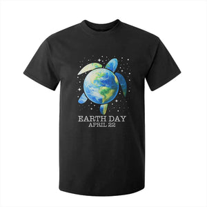 Earth Day Sea Turtle T Shirt For Kid Restore Earth Save The Planet TS02 Black Print Your Wear