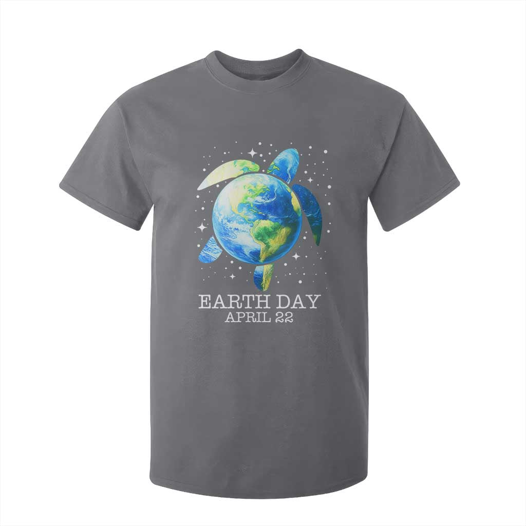 Earth Day Sea Turtle T Shirt For Kid Restore Earth Save The Planet TS02 Charcoal Print Your Wear