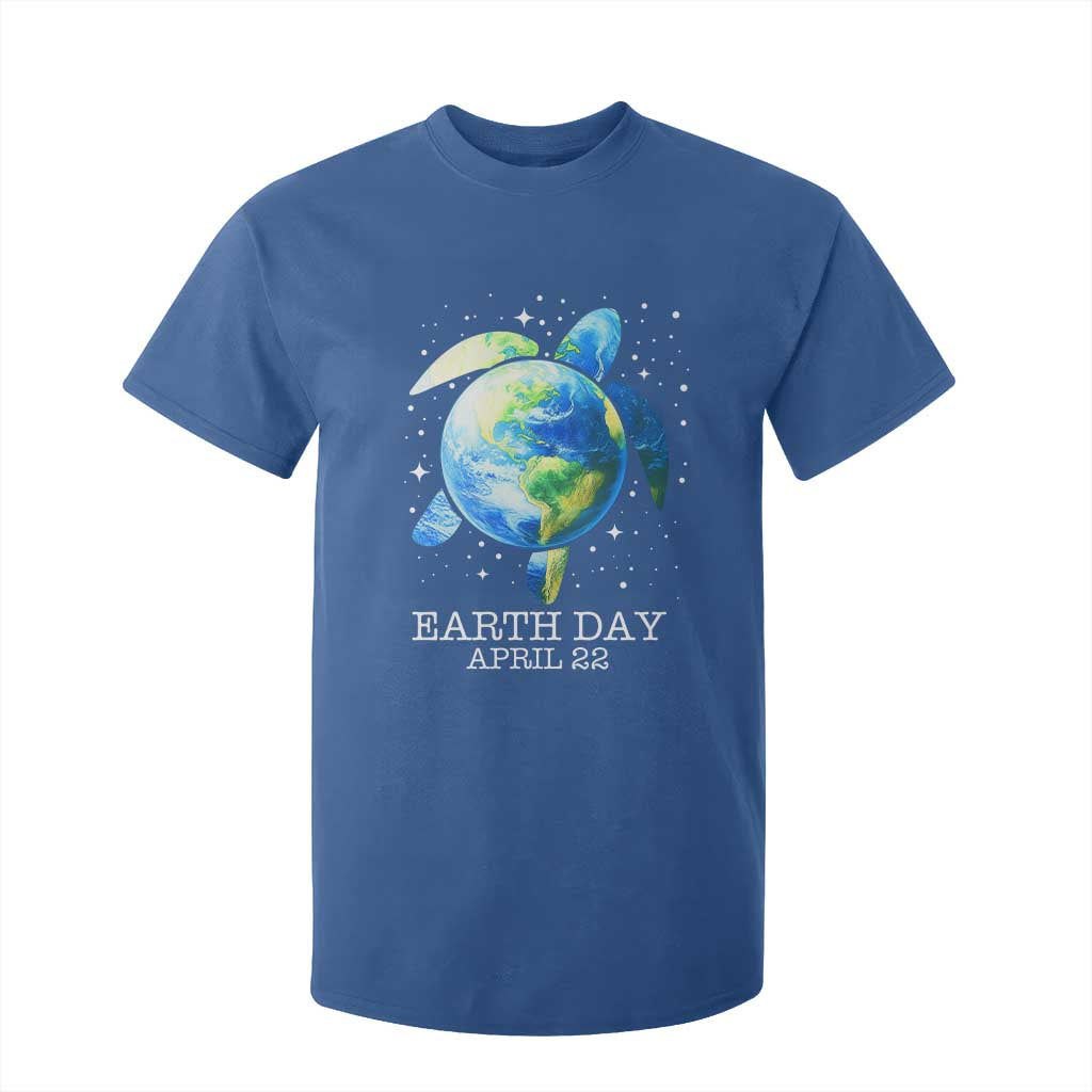 Earth Day Sea Turtle T Shirt For Kid Restore Earth Save The Planet TS02 Royal Blue Print Your Wear