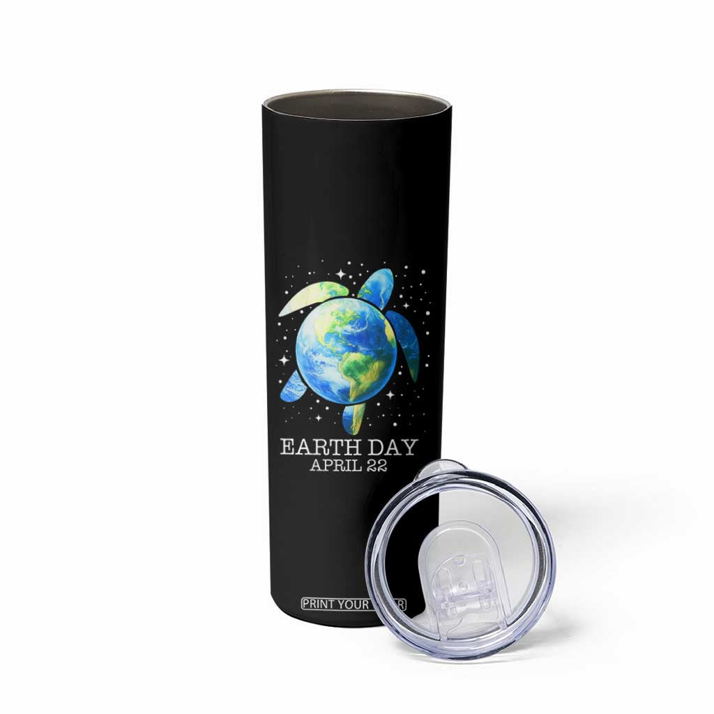 Earth Day Sea Turtle Skinny Tumbler Restore Earth Save The Planet TS02 Print Your Wear