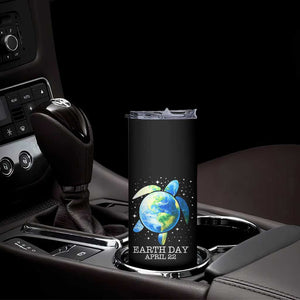 Earth Day Sea Turtle Skinny Tumbler Restore Earth Save The Planet TS02 Print Your Wear