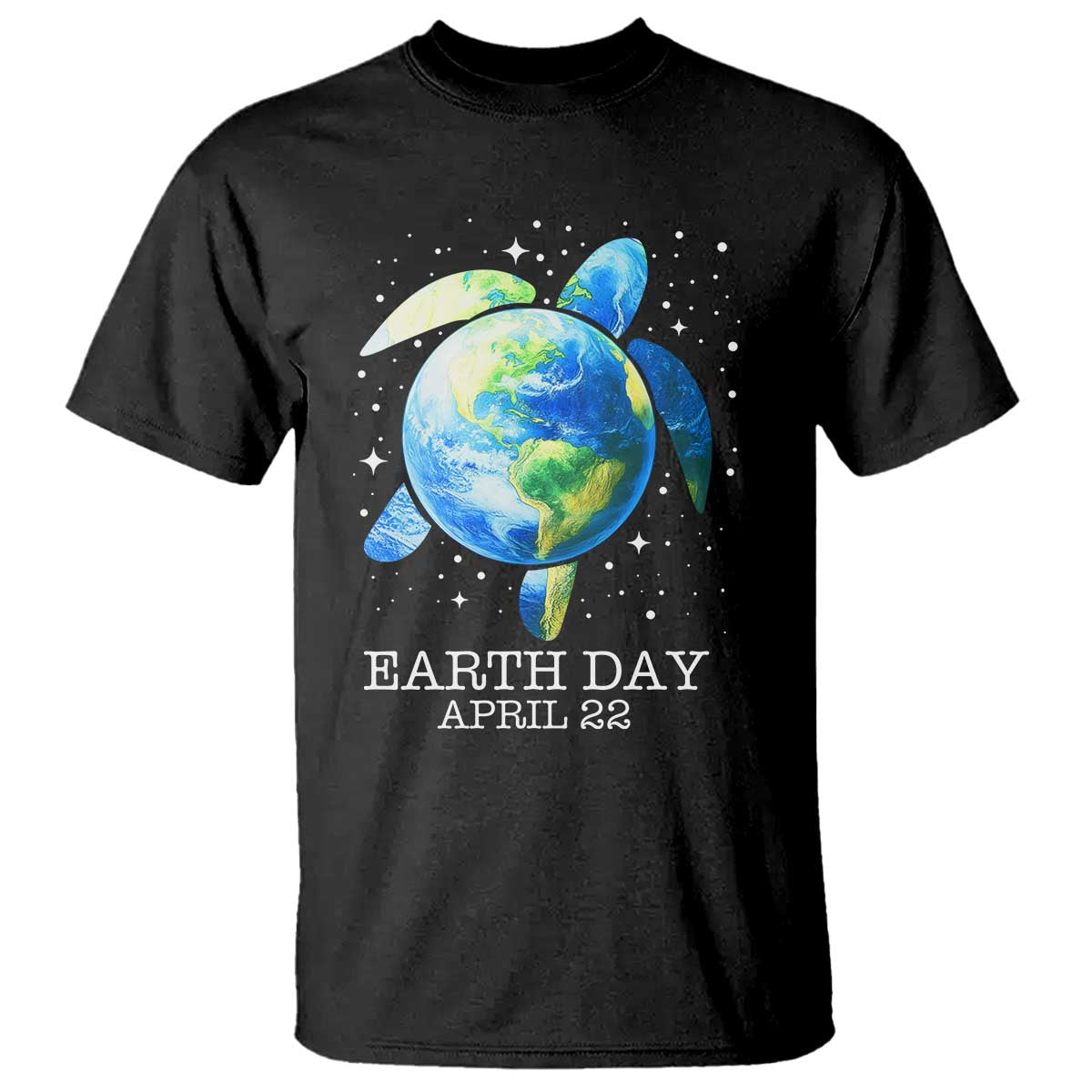 Earth Day Sea Turtle T Shirt Restore Earth Save The Planet TS02 Black Print Your Wear