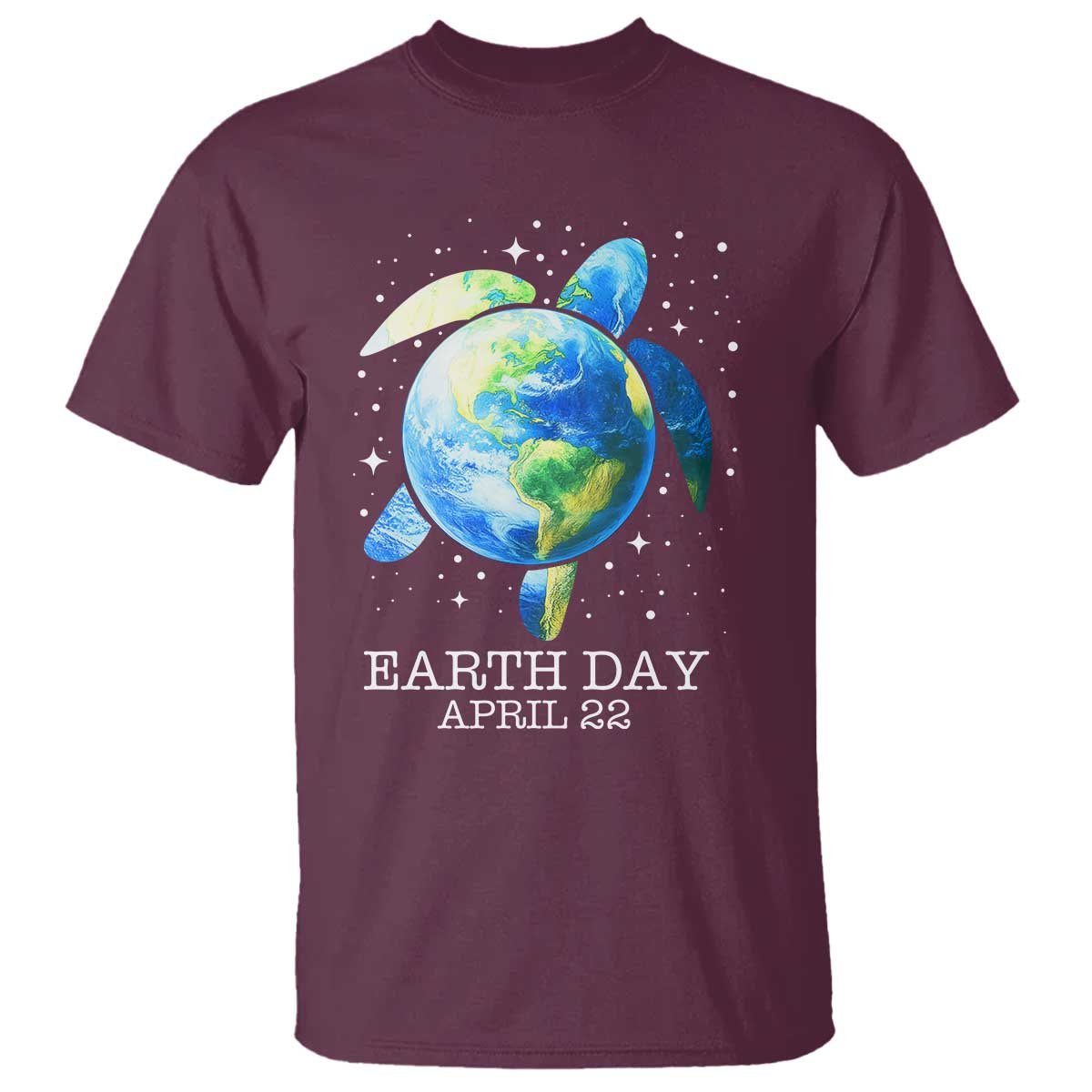 Earth Day Sea Turtle T Shirt Restore Earth Save The Planet TS02 Maroon Print Your Wear