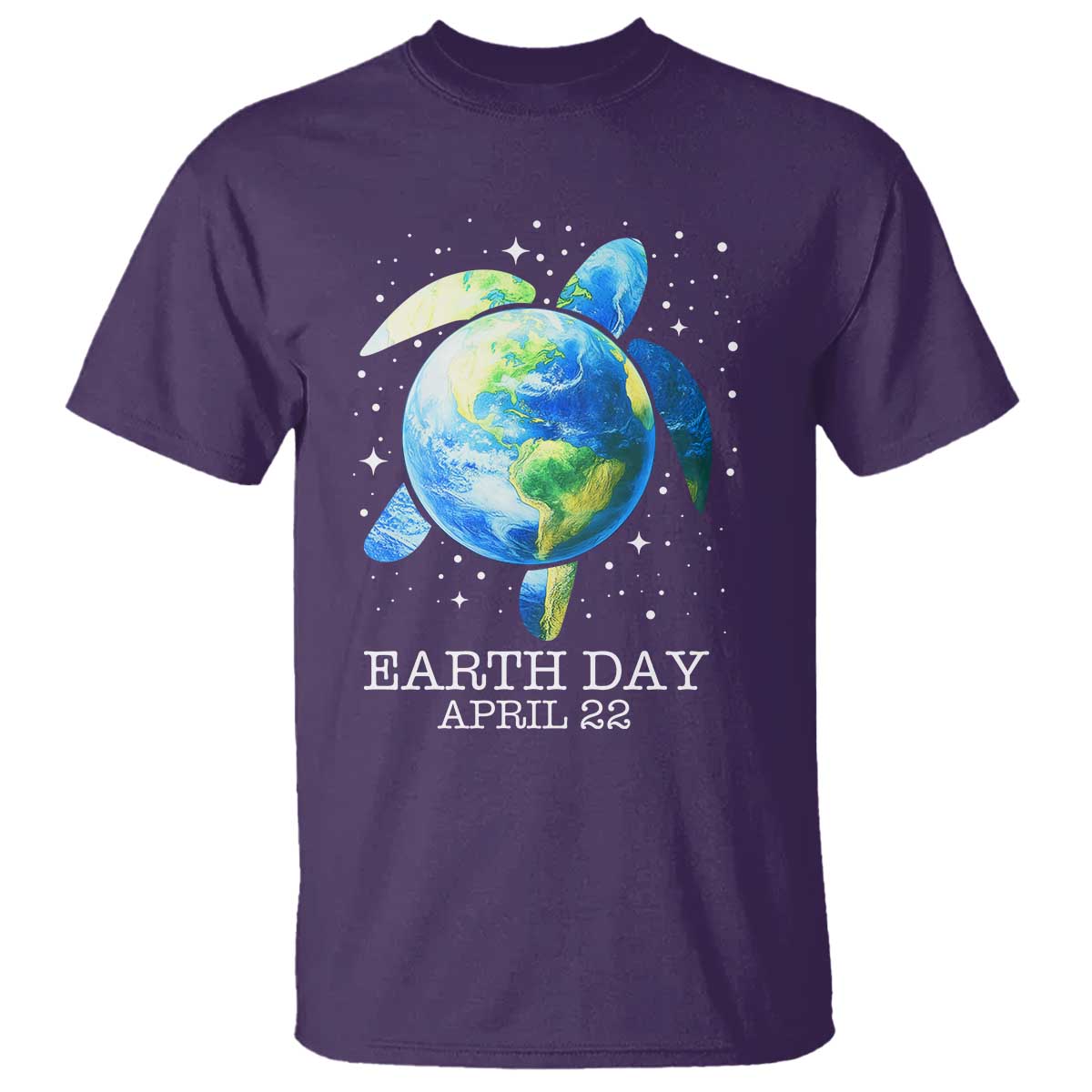 Earth Day Sea Turtle T Shirt Restore Earth Save The Planet TS02 Purple Print Your Wear