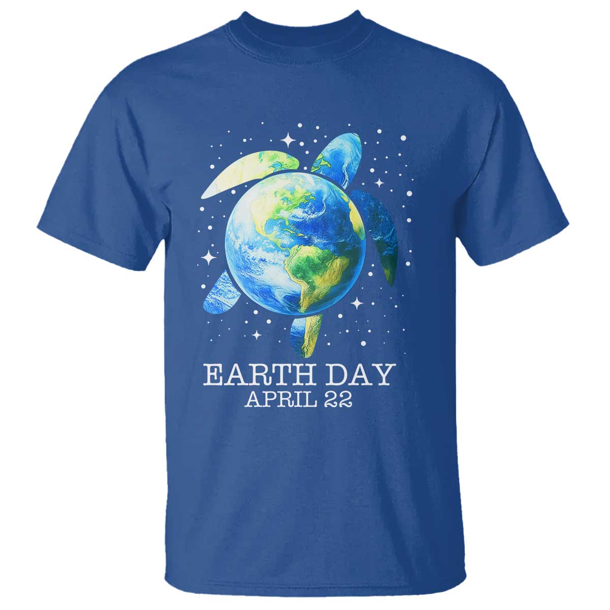 Earth Day Sea Turtle T Shirt Restore Earth Save The Planet TS02 Royal Blue Print Your Wear