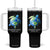 Earth Day Sea Turtle Tumbler With Handle Restore Earth Save The Planet TS02 One Size: 40 oz Black Print Your Wear