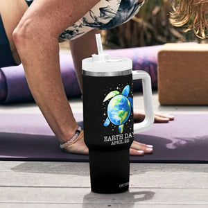 Earth Day Sea Turtle Tumbler With Handle Restore Earth Save The Planet TS02 Print Your Wear