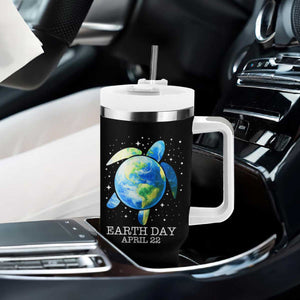 Earth Day Sea Turtle Tumbler With Handle Restore Earth Save The Planet TS02 Print Your Wear