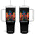 Everyone Is Welcome Here Tumbler With Handle Equality Rainbow Fist Hands TS02 One Size: 40 oz Black Print Your Wear