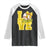 Vintage Banana Coquette Bow Raglan Shirt LOVE Baseball Fan Sport Lover TS02 Black White Print Your Wear