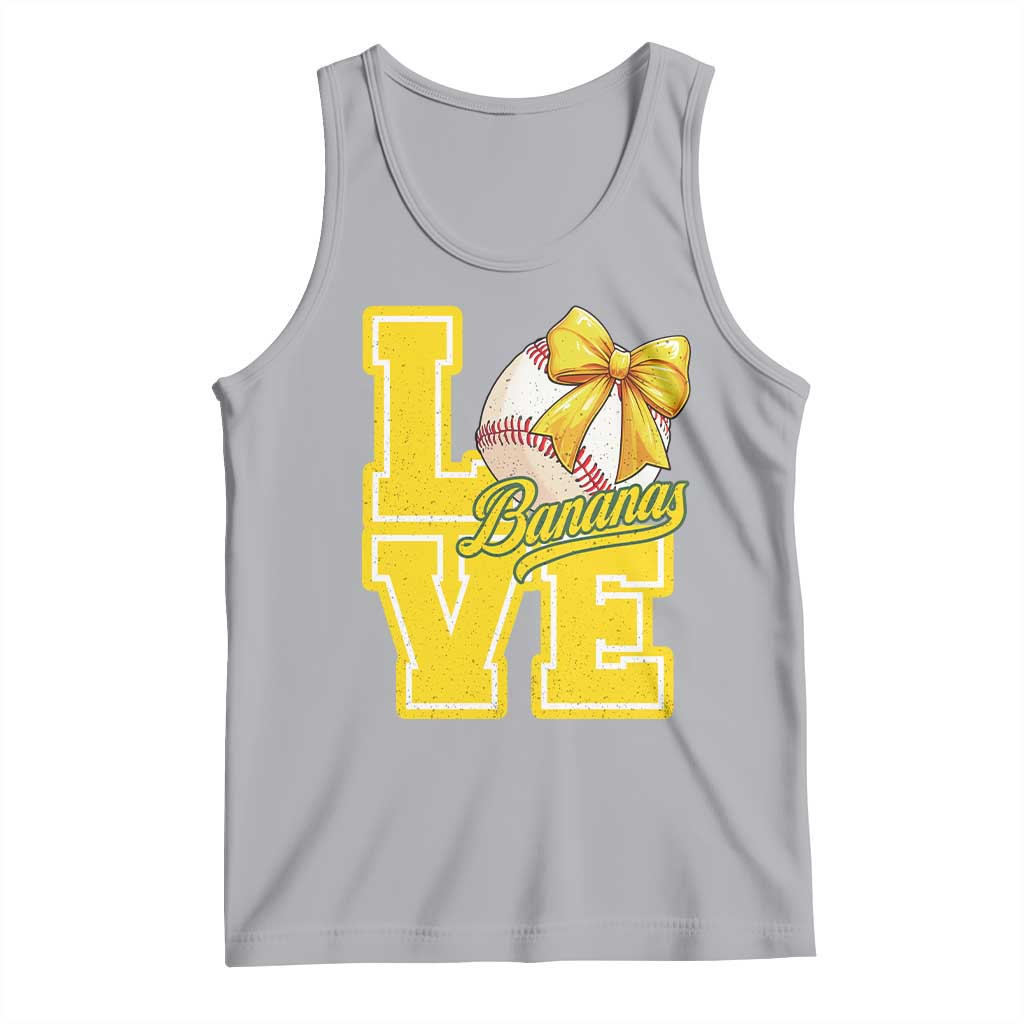 Vintage Banana Coquette Bow Tank Top LOVE Baseball Fan Sport Lover TS02 Athletic Heather Print Your Wear