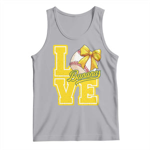 Vintage Banana Coquette Bow Tank Top LOVE Baseball Fan Sport Lover TS02 Athletic Heather Print Your Wear
