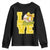 Vintage Banana Coquette Bow Youth Sweatshirt LOVE Baseball Fan Sport Lover TS02 Black Print Your Wear