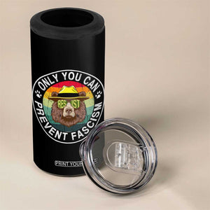 Only You Can Prevent Fascism 4 in 1 Can Cooler Tumbler Protect National Parks Bear Resist TS02 Print Your Wear