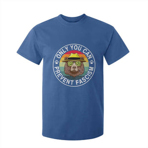 Only You Can Prevent Fascism T Shirt For Kid Protect National Parks Bear Resist TS02 Royal Blue Print Your Wear