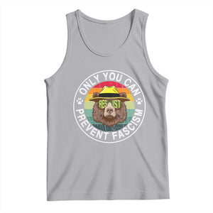 Only You Can Prevent Fascism Tank Top Protect National Parks Bear Resist TS02 Athletic Heather Print Your Wear