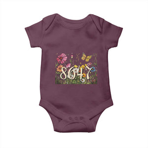 Funny 8647 Subtle Sarcasm Baby Onesie Floral Boho Style TS02 Maroon Print Your Wear