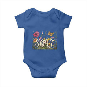 Funny 8647 Subtle Sarcasm Baby Onesie Floral Boho Style TS02 Royal Blue Print Your Wear