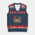 Funny 8647 Subtle Sarcasm V-Neck Knit Sweater Vest Floral Boho Style TS02 Navy Red Print Your Wear