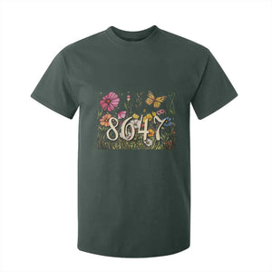 Funny 8647 Subtle Sarcasm T Shirt For Kid Floral Boho Style TS02 Dark Forest Green Print Your Wear