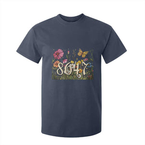 Funny 8647 Subtle Sarcasm T Shirt For Kid Floral Boho Style TS02 Navy Print Your Wear