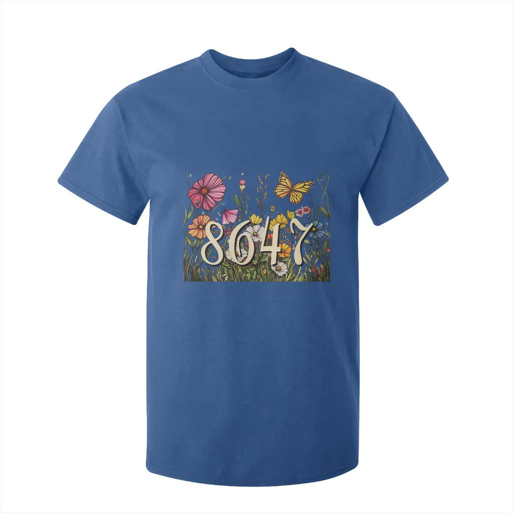 Funny 8647 Subtle Sarcasm T Shirt For Kid Floral Boho Style TS02 Royal Blue Print Your Wear