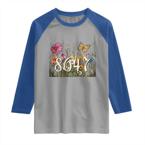 Funny 8647 Subtle Sarcasm Raglan Shirt Floral Boho Style TS02 Sport Gray Royal Print Your Wear