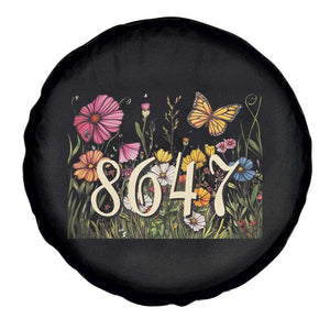Funny 8647 Subtle Sarcasm Spare Tire Cover Floral Boho Style TS02 Print Your Wear