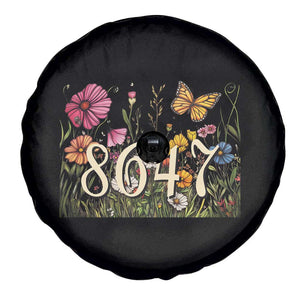 Funny 8647 Subtle Sarcasm Spare Tire Cover Floral Boho Style TS02 Print Your Wear