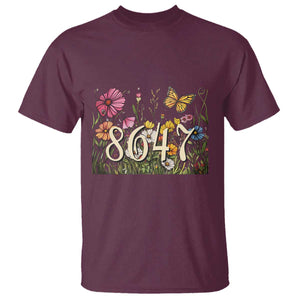 Funny 8647 Subtle Sarcasm T Shirt Floral Boho Style TS02 Maroon Print Your Wear