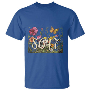 Funny 8647 Subtle Sarcasm T Shirt Floral Boho Style TS02 Royal Blue Print Your Wear
