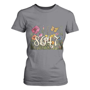 Funny 8647 Subtle Sarcasm T Shirt For Women Floral Boho Style TS02 Charcoal Print Your Wear