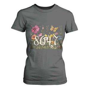 Funny 8647 Subtle Sarcasm T Shirt For Women Floral Boho Style TS02 Dark Heather Print Your Wear