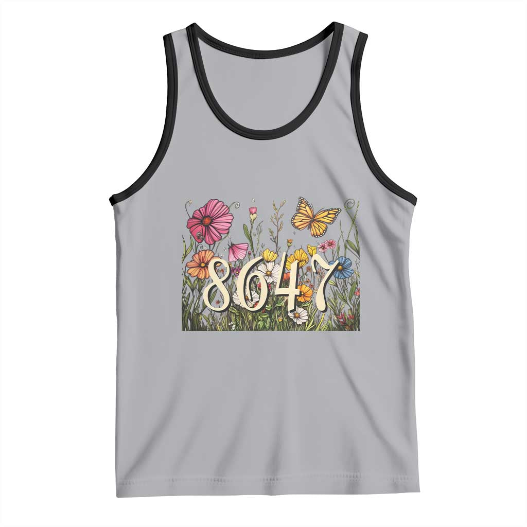 Funny 8647 Subtle Sarcasm Tank Top Floral Boho Style TS02 Athletic Heather Black Print Your Wear