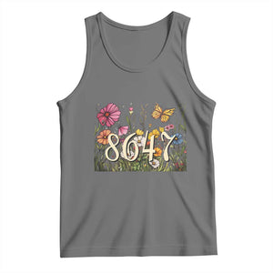 Funny 8647 Subtle Sarcasm Tank Top Floral Boho Style TS02 Black Heather Print Your Wear