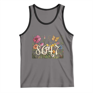 Funny 8647 Subtle Sarcasm Tank Top Floral Boho Style TS02 Deep Heather Black Print Your Wear