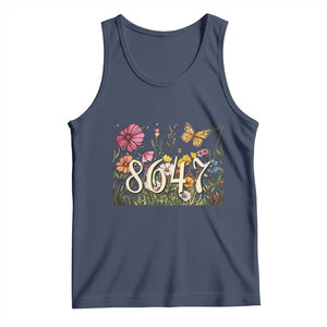 Funny 8647 Subtle Sarcasm Tank Top Floral Boho Style TS02 Navy Print Your Wear