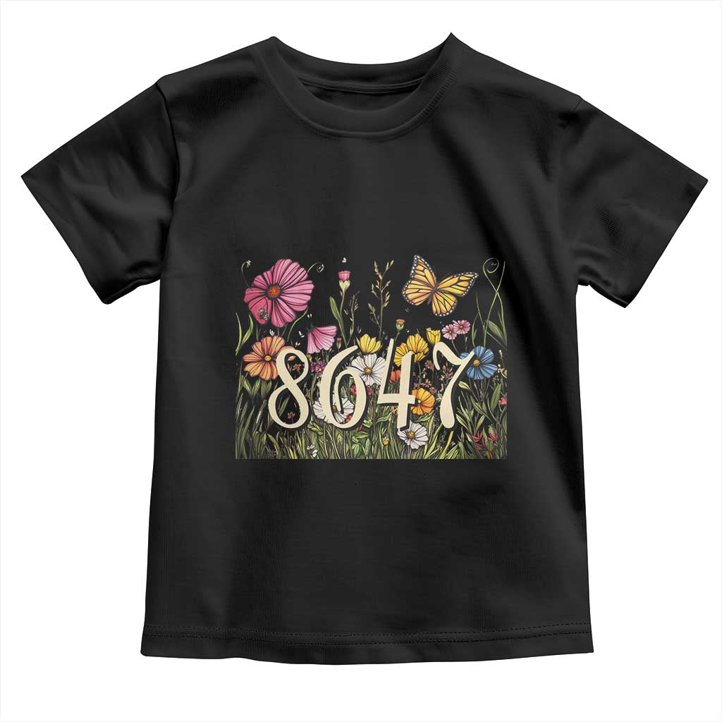 Funny 8647 Subtle Sarcasm Toddler T Shirt Floral Boho Style TS02 Black Print Your Wear