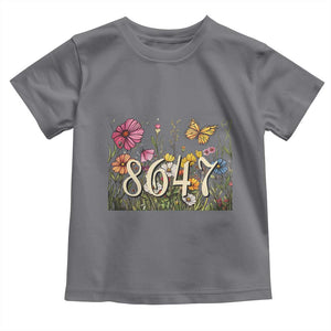 Funny 8647 Subtle Sarcasm Toddler T Shirt Floral Boho Style TS02 Charcoal Print Your Wear