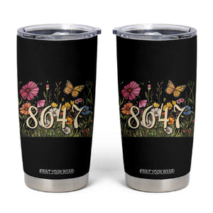 Funny 8647 Subtle Sarcasm Tumbler Cup Floral Boho Style TS02 Black Print Your Wear