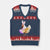 Funny Chicken Bunny V-Neck Knit Sweater Vest Happy Easter Eggs Farm TS02 Navy Red Print Your Wear