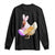 Funny Chicken Bunny Long Sleeve Shirt Happy Easter Eggs Farm TS02 Black Print Your Wear