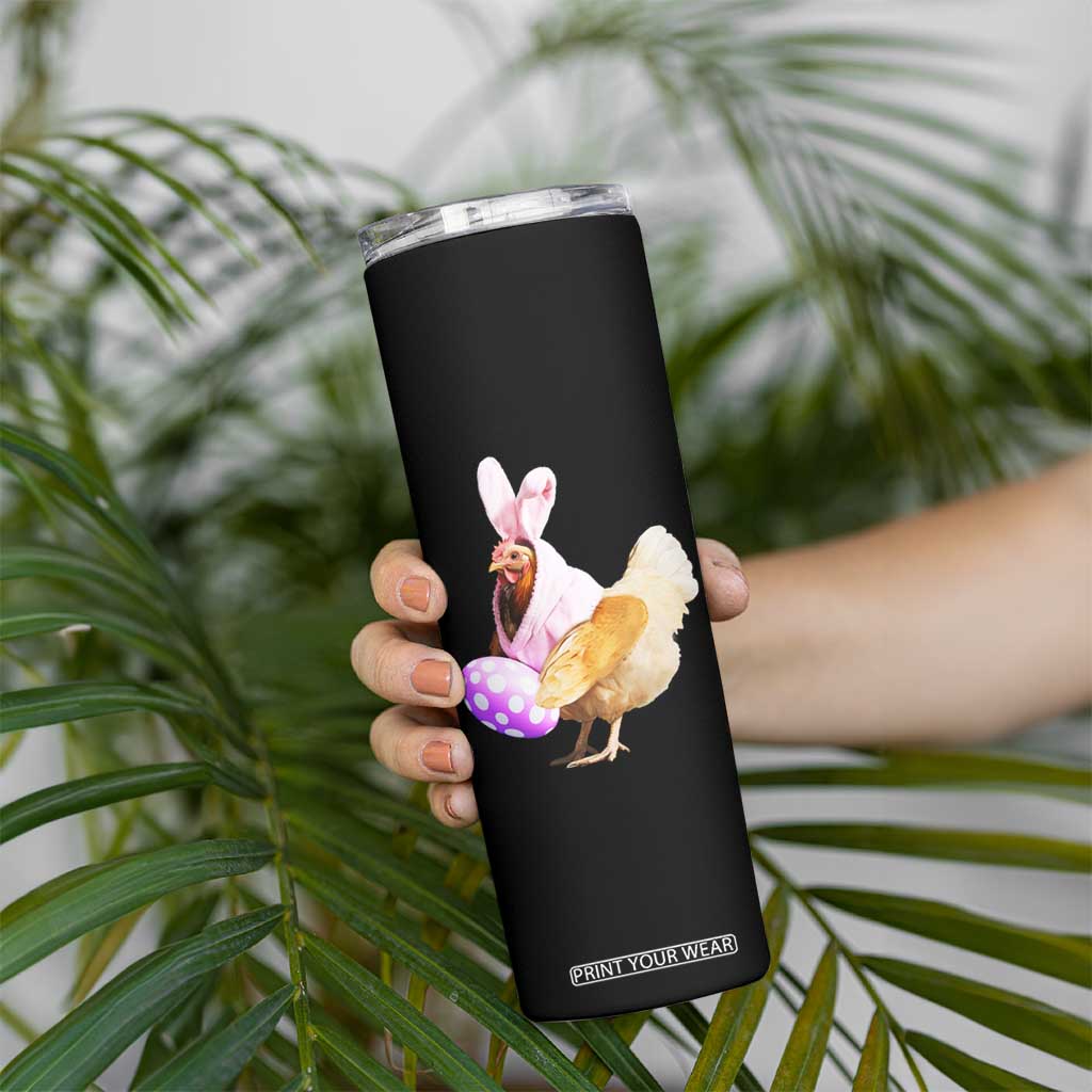Funny Chicken Bunny Skinny Tumbler Happy Easter Eggs Farm TS02 Print Your Wear