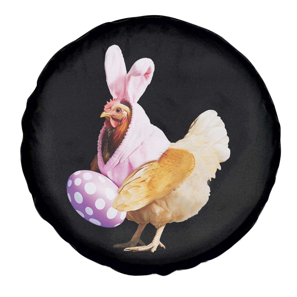 Funny Chicken Bunny Spare Tire Cover Happy Easter Eggs Farm TS02 Print Your Wear